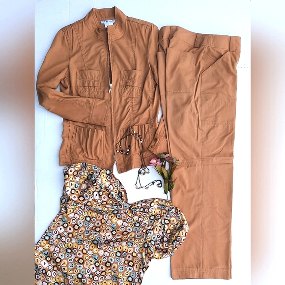 APRIORI 2 Piece Set - Jacket & Pants, Tan